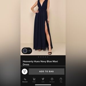 Navy Blue Prom Dress